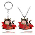 Colar de chaveiro Anime Charm Nezuko Kamado Cat Box