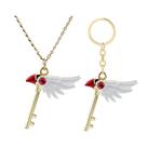 Colar de chaveiro Cardcaptor Sakura Bird Wand Clow Card