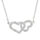 Colar De Coração Amoria Zircônia Aço Inox Presente Feminino