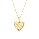 Colar de Coração com Arvore da Vida Semi Joia Banhado Ouro 18k Presente Aniversario Mae Mulher Namorada
