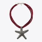 Colar de corda com pingente estrela