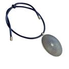 Colar de Cordão com Medalhão Oval Ouro Velho com Arabesco