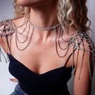 Colar de Corrente com Borla - Acessório Sexy para Verão, Casamento, Cosplay e Biquínis