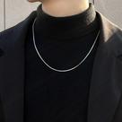 Colar de Corrente de Ossos de Cobra de Aço Inoxidável com Corrente Adequado para o Uso Diário Masculino Exclusivo Le Bijoux Colar de Corrente de Ossos de Cobra de Aço Inoxidável com Corrente Adequado para o Uso Diário Masculino Exclusivo Le Bijoux