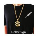 Colar De Corrente Grande Em Acrílico Dourado Para Homens, Estilo Punk, Corrente De Plástico