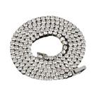 Colar De Corrente Tennis De Aço Inoxidável 4mm Para Mulheres E Homens, Joia Choker Hip Hop Com Colar De Corrente Tennis De Aço Inoxidável 4mm Para Mulheres E Homens, Joia Choker Hip Hop Com