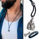 Colar de Couro Ajustável Tradicional Buda