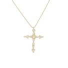 Colar de Cruz Semi Joia Banhado Ouro 18k Colar de Cruz Semi Joia Banhado Ouro 18k