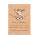 Colar de doze constelações Pulseira de diamantes+conjunto de colar Conjunto de cartões constelação