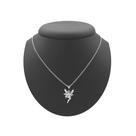 colar de elfos feminino gargantilha aço inox prata asa anjo amuleto qualidade