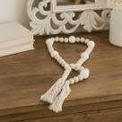 Colar De Mesa Adorno Decorativo Madeira Natural Artesanal 110cm Boho