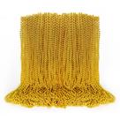 Colar de miçangas EOBOH Gold Mardi Gras 100 unidades para festa de 33 cm Colar de miçangas EOBOH Gold Mardi Gras 100 unidades para festa de 33 cm