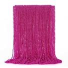 Colar de miçangas EOBOH Metallic Mardi Gras rosa 33 cm 50 unidades
