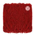 Colar de miçangas Huskein Red Mardi Gras 33cm de plástico x120