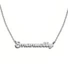Colar De Nome Emanuelly Feminino Gargantilha prata Prateada e dourado em aço inox corrente colar
