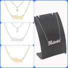 Colar de Nomes Flavia Folheado a dourado Ou Preteada Prata Em Aço Inox Corrente De Letra Colar de Nomes Flavia Folheado a dourado Ou Preteada Prata Em Aço Inox Corrente De Letra