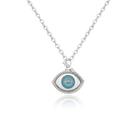 colar de olho grego Cor prata estilo choker gargantilha Olho turco azul corrente boa qualidade colar de olho grego Cor prata estilo choker gargantilha Olho turco azul corrente boa qualidade