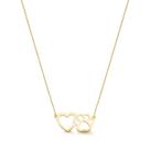 Colar de Ouro 10k I Love Pet vazado