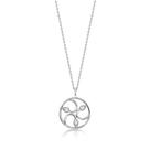 Colar de Ouro Branco 10k com Zircônias