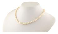 Colar De Pérolas Naturais 6 Mm 45 Cm Fecho Ouro 18k 750 Amarelo
