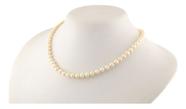 Colar De Pérolas Naturais 6 Mm 45 Cm Fecho Ouro 18k 750