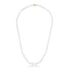 Colar de pérolas shell banhado a ouro - 45 cm com fecho imã
