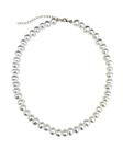 Colar de pérolas sintéticas banhado a ouro - 38 cm + 7 cm extensor Colar de pérolas sintéticas banhado a ouro - 38 cm + 7 cm extensor