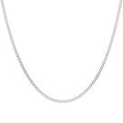 Colar de prata 925 feminino rommanel groumet 42 cm 830088