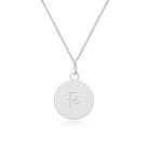 Colar de Prata 925 Medalha Fé