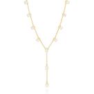 Colar de prata 925 ou banhado ouro 3x 24k 18k e 22k feminino gravata português zircônias gotas rommanel 532176 330008