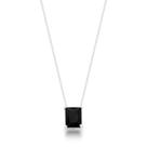 Colar de Prata Cristal Preto