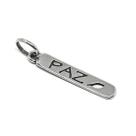 Colar de Prata Escrita da Paz