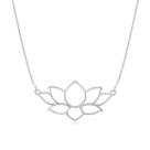 Colar de Prata Flor de Lótus