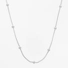 Colar de Prata Veneziana com Bolinhas 3.0mm 33cm extensor 40cm