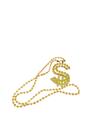 Colar de rico Cifrão dourado Dólar festas Fantasia
