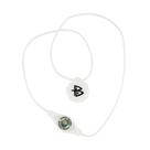 Colar de Silicone Power Balance Branco - Letras Pretas