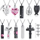 Colar de urna Jexine Jewelry Cremation Jewelry, 10 peças para cinzas masculinas