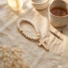 Colar Decorativo Pingente Cristão para Vaso Maçaneta Cruz Jesus Colar Decorativo Pingente Cristão para Vaso Maçaneta Cruz Jesus