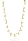 Colar Denise Corrente Fio palito com chapinhas redondas banhada em ouro 18k Colar Denise Corrente Fio palito com chapinhas redondas banhada em ouro 18k