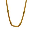 Colar detalhes oval banhado a ouro