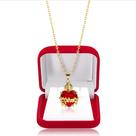Colar Devocional Sagrado Coração De Jesus Banhado A Ouro 18k Dourado