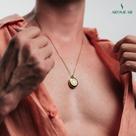 Colar Difusor Flor da Vida em AÇO INOXIDÁVEL - ANTIALÉRGICO - DOURADO