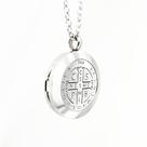 Colar Difusor Medalha de São Bento - PRATA