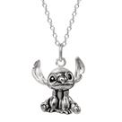 Colar Disney Lilo & Stitch em prata esterlina para mulheres
