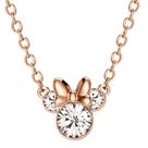 Colar Disney Minnie Mouse June Birthstone banhado a prata
