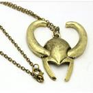 Colar do Loki Deus da Trapaça Capacete Chifres Marvel Studios Original Geek Presente Relíquia Top