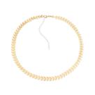 Colar Dourado Chocker de Seta Colar Dourado Chocker de Seta