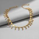 Colar dourado Choker Triangulares Banhado Ouro Zarpellon