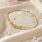 Colar dourado Choker Zircônia Banhado Ouro Zarpellon