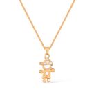 Colar Dourado Filho com Zircônia Colar Dourado Filho com Zircônia